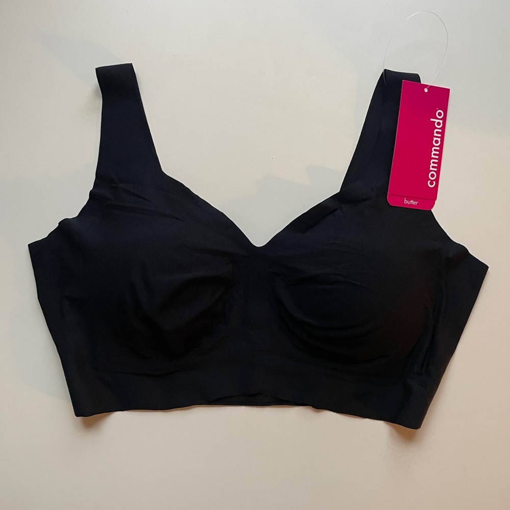 NWT COMMANDO Butter Soft-Support Bralette in Black - Picture 5 of 8